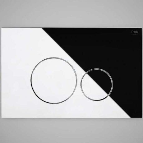 RAK Ecofix Modern Polished Round Dual Flush Plates - Chrome  - FSRAKPPL004