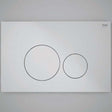 RAK Ecofix Modern Push Button Round Dual Flush Plates - Matt Chrome  - FSRAKPPL005