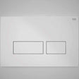 RAK Ecofix Modern  Rectangular Dual Flush Plates - White  - FSRAKPPL006
