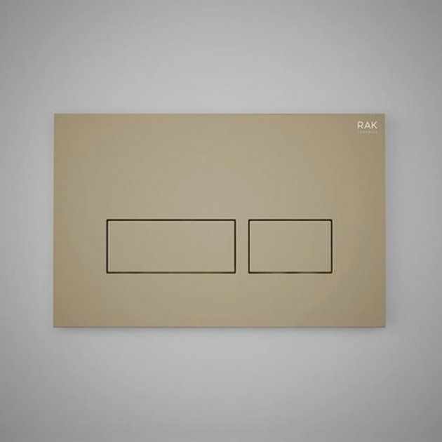 RAK Ecofix Rectangular Push Button Dual Flush Plates - Matt Cappuccino - FSRAKPPL006514 - TAP 'N' SHOWER