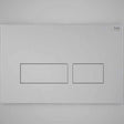 RAK Ecofix Modern Push Button Rectangular Dual Flush Plates - Matt Chrome  - FSRAKPPL008