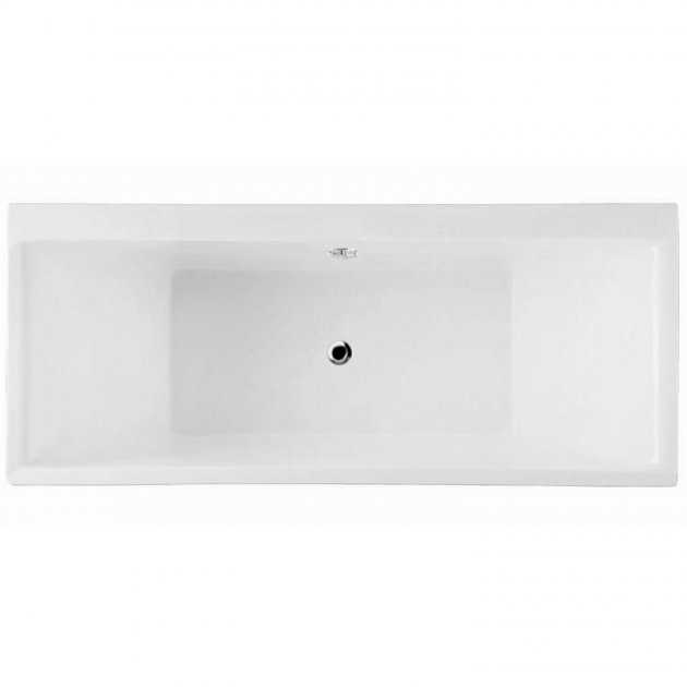 RAK Evolution Acrylic Double Ended Rectangular Bath 1750mm High x 750mm Wide - White - NEVOBATH - TAP 'N' SHOWER