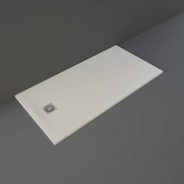 RAK Feeling Modern Rectangular Shower Tray 1600mm x 800mm - Solid Greige - RFST080160S505 - TAP 'N' SHOWER