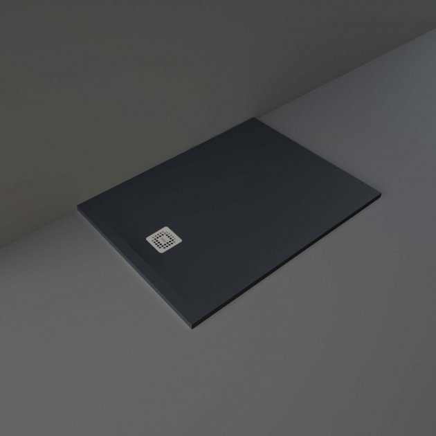 RAK Feeling Modern Rectangular Shower Tray 1200mm x 900mm - Solid Black - RFST090120S504 - TAP 'N' SHOWER