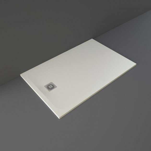 RAK Feeling Modern Rectangular Shower Tray 1400mm x 900mm - Solid Greige - RFST090140S505 - TAP 'N' SHOWER