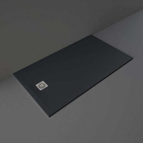 RAK Feeling Modern Rectangular Shower Tray 1600mm x 900mm - Solid Black - RFST090160S504