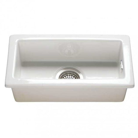 RAK Gourmet Modern 7 Ceramic Belfast Kitchen Sink 1.0 Bowl 475mm Length x 250mm Wide - White - GOSINK7