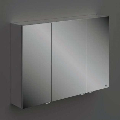RAK Joy Modern 3 Doors Wall Hung Mirror Cabinet 1000mm Wide - Grey - JOYMC10003