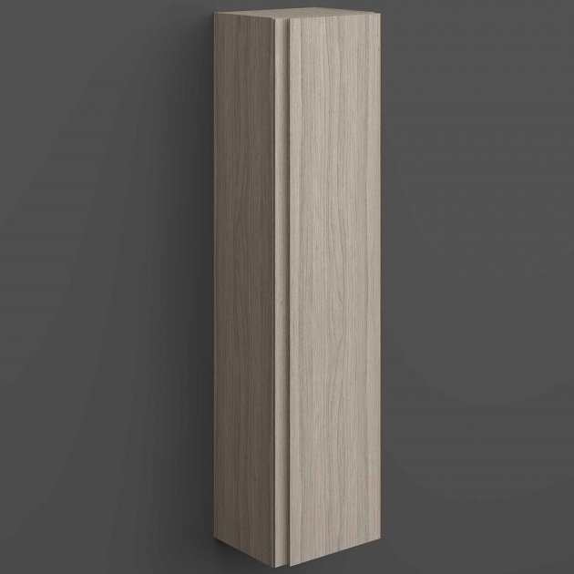 RAK Joy Modern Wall Hung Tall Storage Unit 300mm Wide - Grey Elm - JOYTS120EGY - TAP 'N' SHOWER