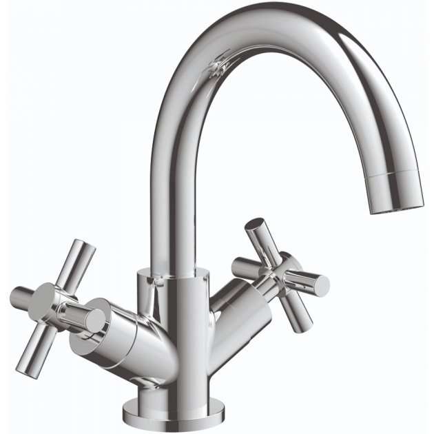 RAK Modern Cross Head Kitchen Sink Mixer Tap - Chrome - RAKKIT002 - TAP 'N' SHOWER