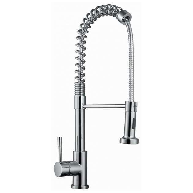 RAK Modern Pull Out Kitchen Sink Mixer Tap Side Lever - Chrome - RAKKIT012 - TAP 'N' SHOWER
