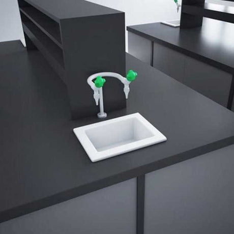 RAK Laboratory Modern 1 Ceramic Belfast Kitchen Sink 1.0 Bowl 360mm Length x 280mm Wide - White - LABSINK1