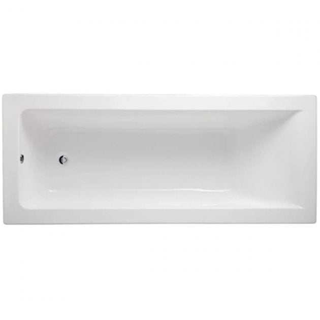 RAK Metropolitan Single Ended Rectangular Bath with Acrylic Legs 1800mm x 800mm - White - METBATHL