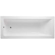 RAK Metropolitan Single Ended Rectangular Bath with Acrylic Legs 1800mm x 800mm - White - METBATHL