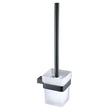 RAK Moon Wall Mounted modern black toilet brush and holder for bathroom