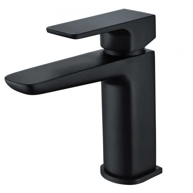 RAK Moon Clicker Waste Deck Mounted Mono Basin Mixer Tap - Black - RAKMOO3001B - TAP 'N' SHOWER