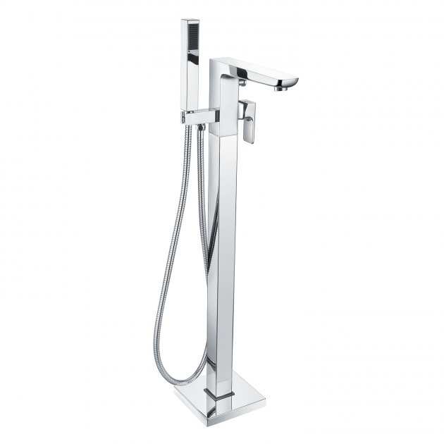 RAK Moon Modern Freestanding Bath Shower Mixer Tap - Chrome - RAKMOO3014
