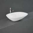 RAK Morning 0 Tap Hole Sit-On Countertop Oval Basin 540mm Wide - White - MORCT5400AWHA