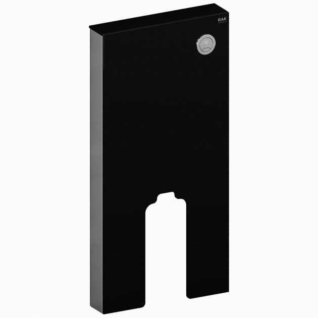 RAK Obelisk Modern Back to Wall Toilet Pan Cistern Cabinet - Black - FS12RAKCABBLK