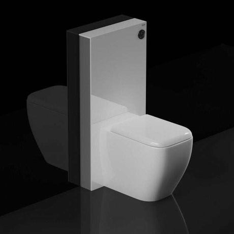 RAK Obelisk Modern Back to Wall Toilet Pan Cistern Cabinet - White  -