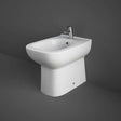 RAK Origin Floor Mounted Back to Wall Bidet 500mm Projection - White - ORIBTWBID