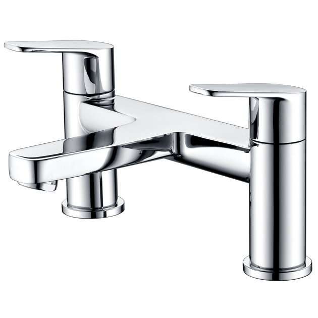 RAK Origin 62 Pillar Mounted Round Bath Filler Tap - Chrome - RAKORI3004 - TAP 'N' SHOWER