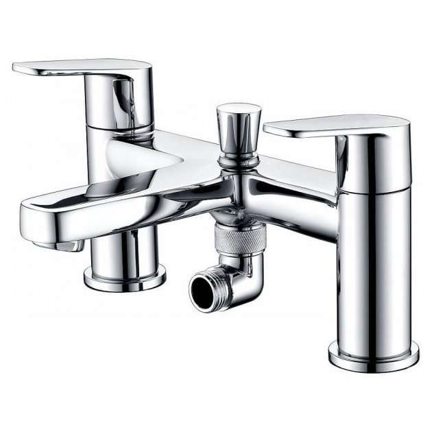RAK Origin 62 Modern Shower Head and Holder with Bath Shower Mixer - Chrome - RAKORI3005