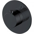 Rak Petit Round Concealed Thermostatic Valve - Matt Black - RAKPER3024B - TAP 'N' SHOWER