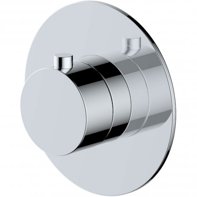 Rak Petit Round Concealed Thermostatic Valve - Chrome - RAKPER3024C - TAP 'N' SHOWER