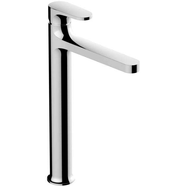 RAK Portofino Modern Tall Basin Mixer Tap Without Waste - Chrome - RAKPOR3003C - TAP 'N' SHOWER