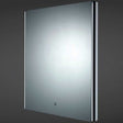 RAK Resort Modern Demister Pad and Shaver Socket LED Mirror 700mm High x 550mm Wide - Mirrored - RAK5146RK57