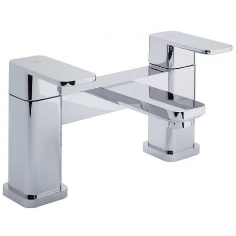 RAK Resort Modern Pillar Mounted Square Bath Filler Tap - Chrome - RAK710822