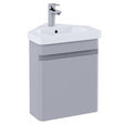 RAK Resort Wall Hung Corner Vanity Unit 450mm - Matt Stone - RAKRSTWBC45601 - TAP 'N' SHOWER