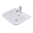 RAK Series 600 Inset 1 Tap Hole Vanity Square Basin 500mm Wide - White - S600VB1