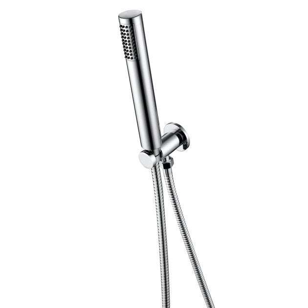 RAK Modern ABS Round Shower Handset with Bracket and Hose - Chrome - RAKSHW4002 - TAP 'N' SHOWER