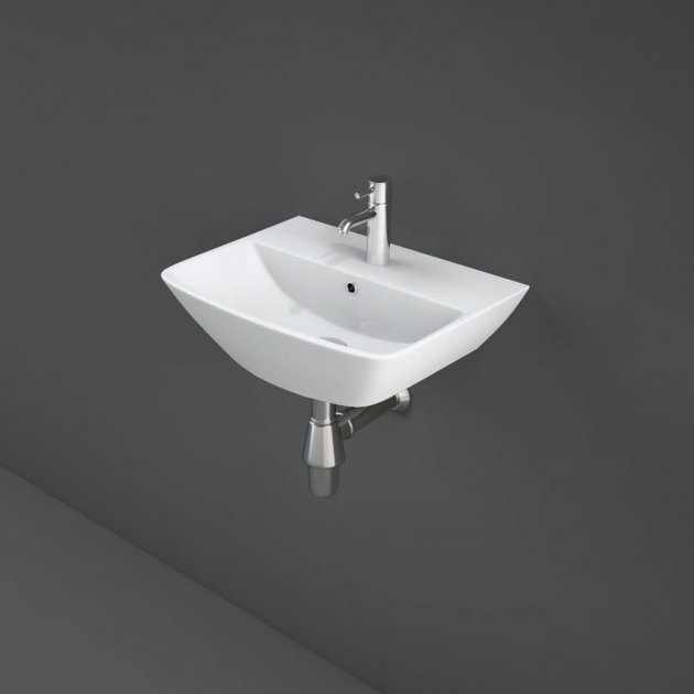RAK Summit 1 Tap Hole Cloakroom Basin 400mm Wide - White - SUM40BAS1 - TAP 'N' SHOWER