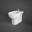 RAK Tonique Modern Back to Wall Bidet 550mm Projection - White - TONBID