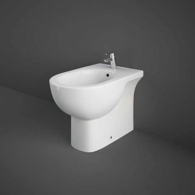 RAK Tonique Modern Back to Wall Bidet 550mm Projection - White - TONBID - TAP 'N' SHOWER
