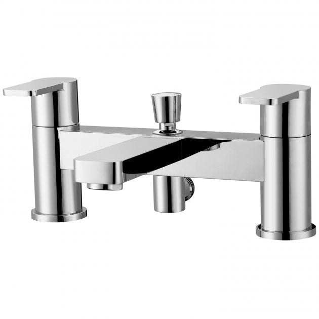 RAK Tonique Modern Shower Head and Holder with Bath Shower Mixer - Chrome - RAKTON3005