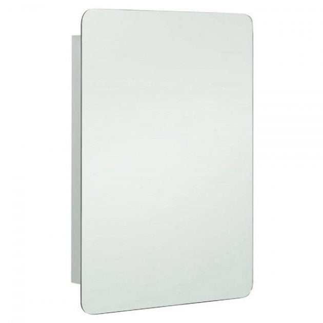 RAK Uno Single Mirrored Door Rectangular Cabinet 660mm High x 460mm Wide - Stainless Steel - 12SL366A