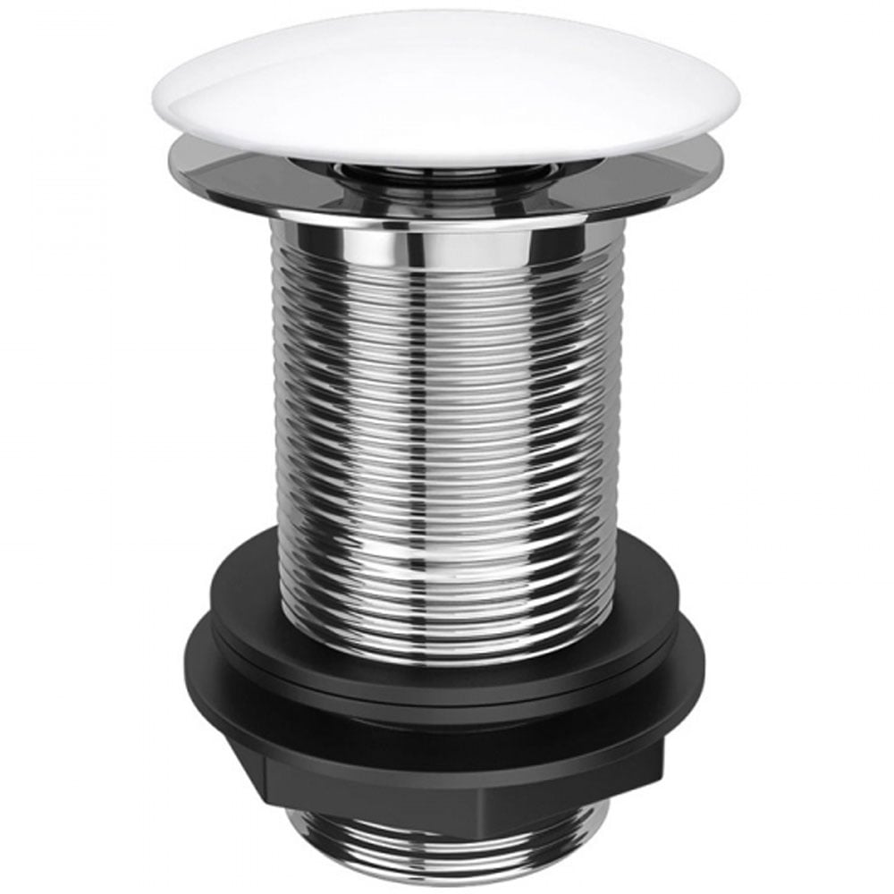 Rak Ceramic Click Clack Unslotted Basin Waste - Chrome - RAKCCW007 - TAP 'N' SHOWER