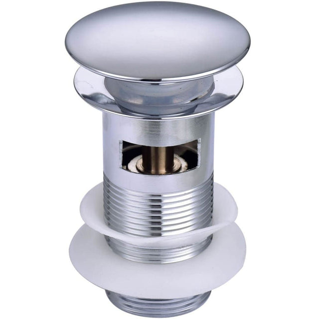 Rak Click Clack Slotted Basin Waste - Chrome - RAKCCW001 - TAP 'N' SHOWER