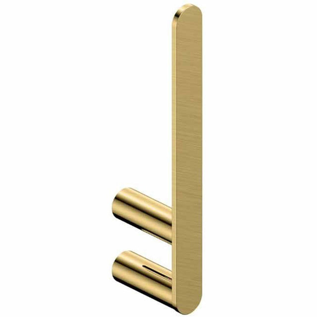 Rak Petit Round Toilet Roll Holder - Brushed Gold - RAKPER9902 - 3G - TAP 'N' SHOWER