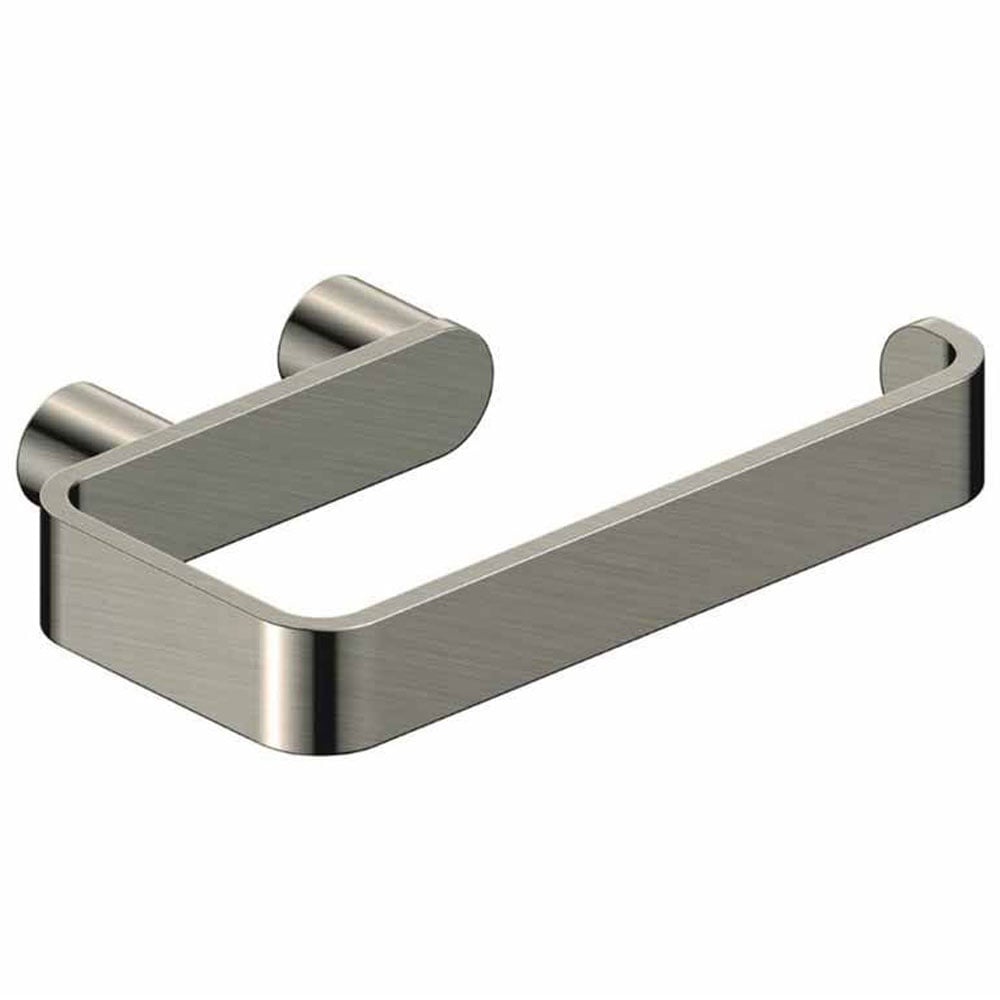 Rak Petit Round Toilet Roll Holder - Brushed Nickel - RAKPER9901 - 2N - TAP 'N' SHOWER