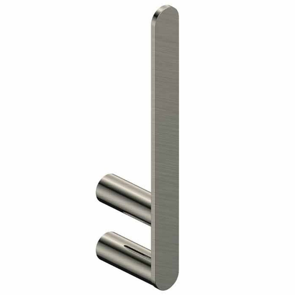 Rak Petit Round Spare Toilet Roll Holder - Brushed Nickel - RAKPER9902 - 3N - TAP 'N' SHOWER