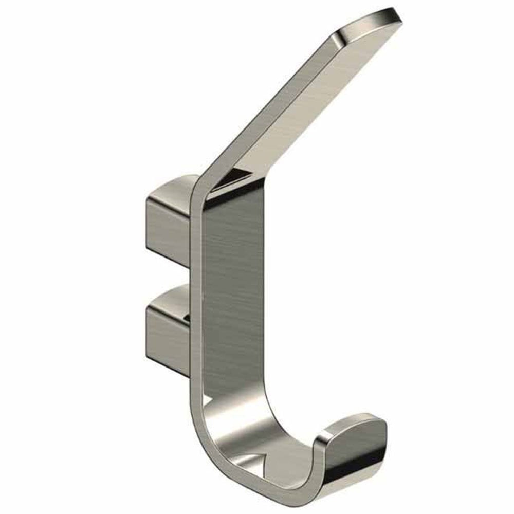 Rak Petit Square Robe Hook - Brushed Nickel - RAKPES9909N - TAP 'N' SHOWER