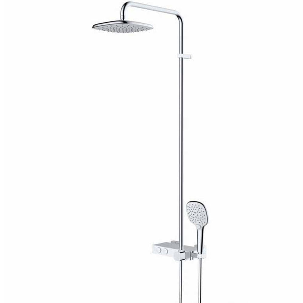 Rak Petit Square Shower Column - Chrome - RAKPES6001C - TAP 'N' SHOWER