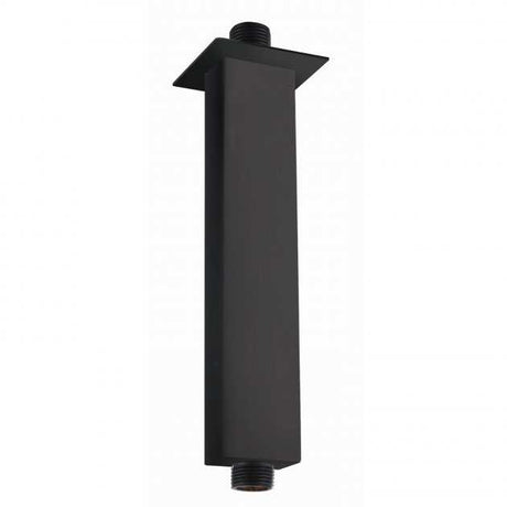 RAK Modern Ceiling Mounted Square Shower Arm 250mm black finish for durable, stylish bathroom upgrade