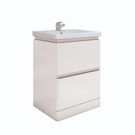 RAK Resort Floor Standing Basin Unit 650mm Wide - White - RAKRSTFSU65600 - TAP 'N' SHOWER