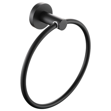 Bristan Rround Towel Ring - Black - RD RING BLK - TAP 'N' SHOWER